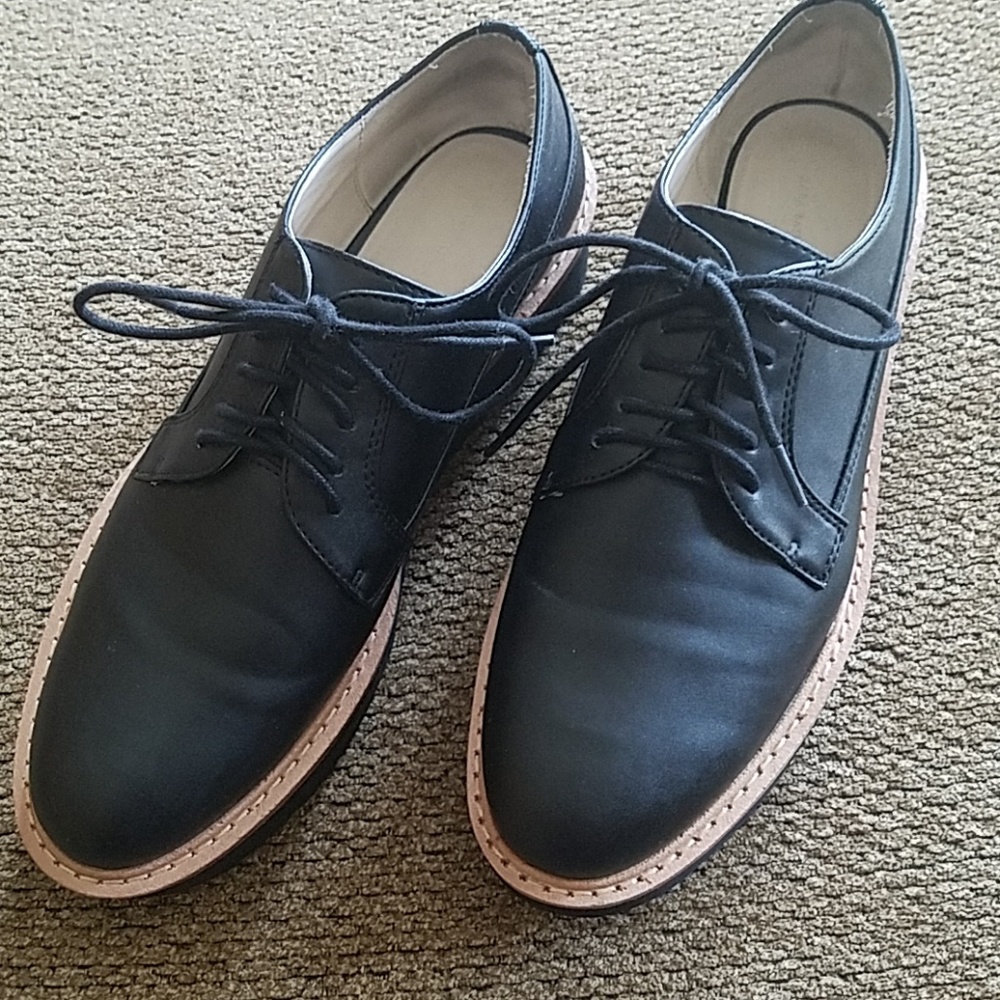 Zara Black Platform Shoes